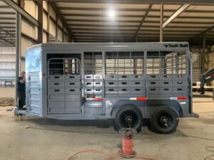 Swift Built trailer with punch out sides